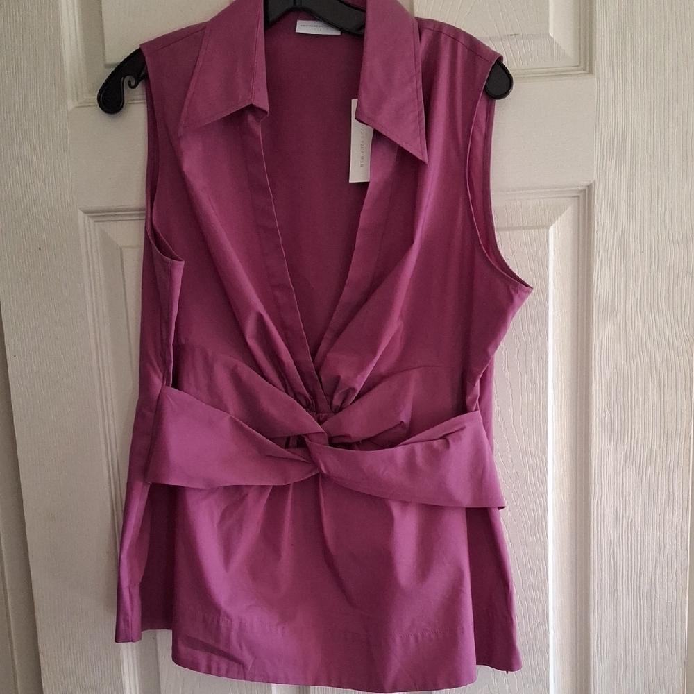New York & Company Sleeveless Pink Top
